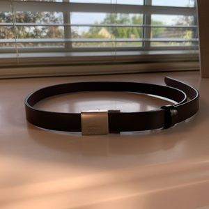 🌹 Coach women’s brown belt silver buckle